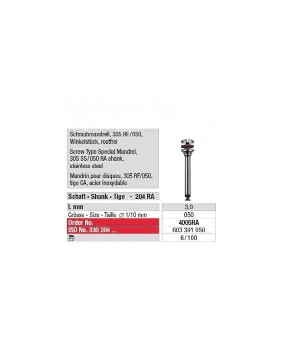 Mandrin pour disques 305 RF/050 4005RA