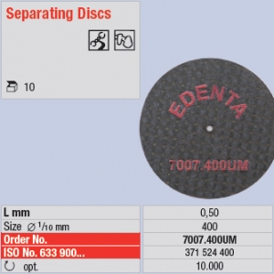 7007-220UM 10x disque à séparer - fibré renforcé