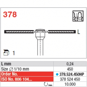 Diamond cutting disc 378.524.450HP