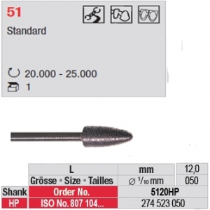 Medium sintered diamond instrument