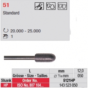 Medium sintered diamond instrument