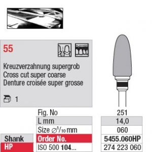 5455-060HP Carbide cutter - 55 teeth